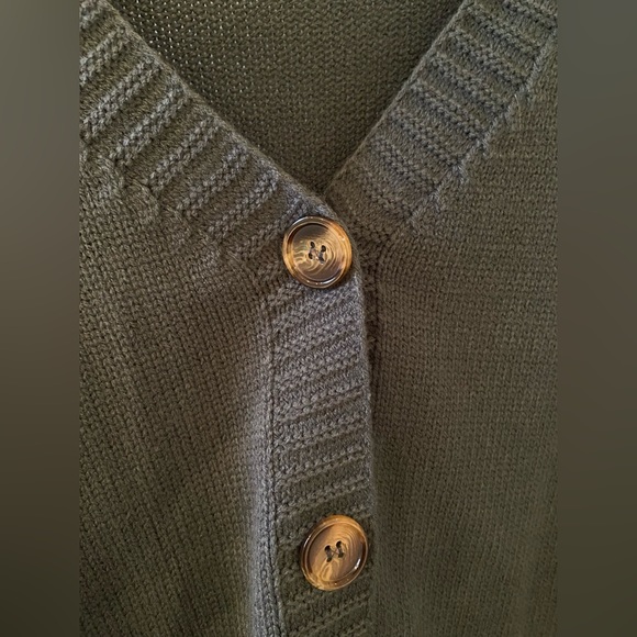 YesStyle Gray Oversized Knit Cardigan - Picture 3 of 3